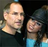 Steve Jobs and Alicia Keys